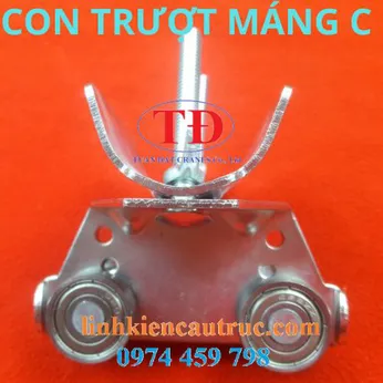 Con trượt cáp dẹt máng C