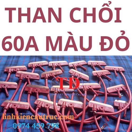 Than chổi tiếp điện 3P 60A màu đỏ