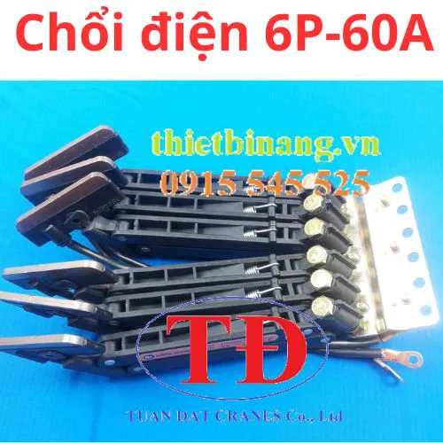 Chổi quét lấy điện cho cầu trục 6P-60A