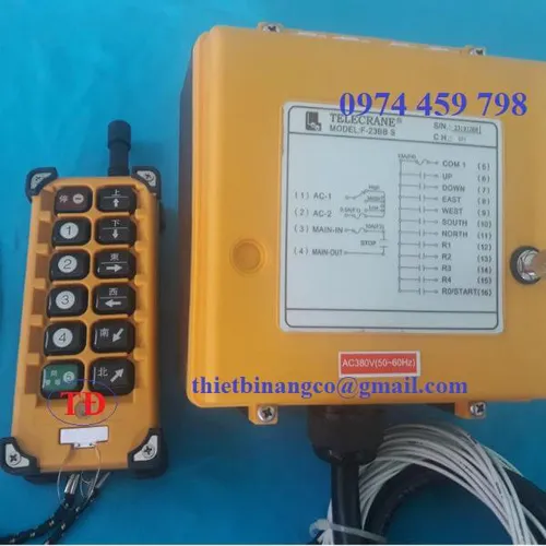 Điều khiển từ xa 1 tay bấm điều khiển 2 palang