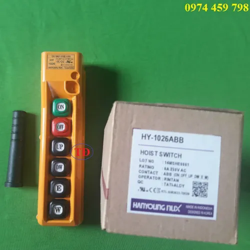 Nút bấm điều khiển cầu trục HY1026