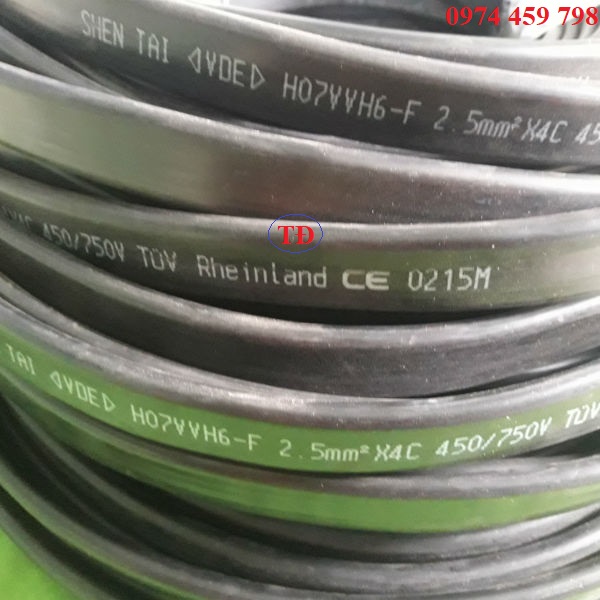 Cáp dẹt ray C cầu trục 4C x 2.5 Cáp dẹt ray C cầu trục 4C x 2.5