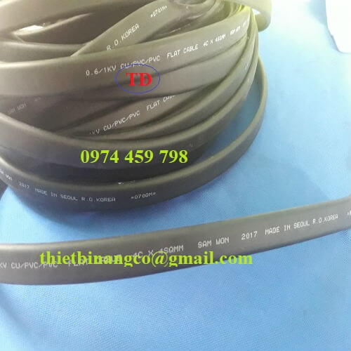 Cáp dẹt cầu trục Hàn Quốc Cáp dẹt cầu trục Hàn Quốc