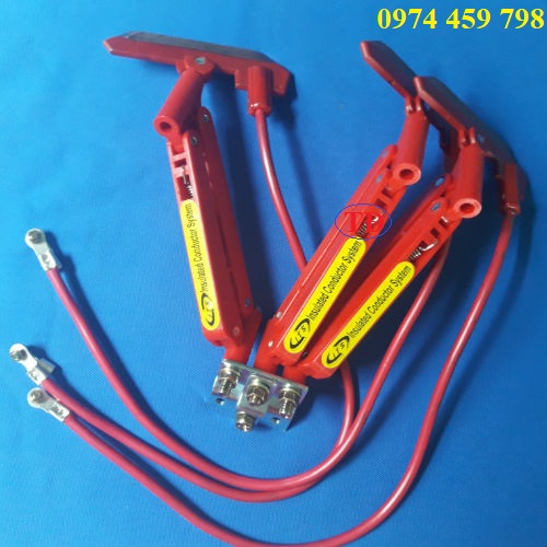 Chổi tiếp điện 3P 100A cho cầu trục Chổi tiếp điện 3P 100A cho cầu trục