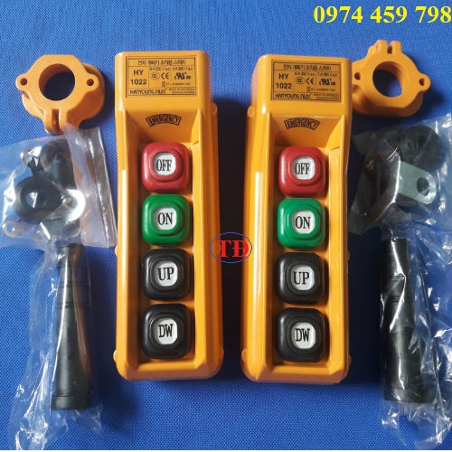 Nút bấm 2 nút cho cầu trục Nút bấm 2 nút cho cầu trục