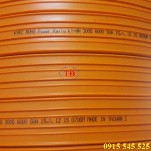 Ray điện cầu trục 3P 50A 600V hiệu Kyec Ray điện cầu trục 3P 50A 600V hiệu Kyec