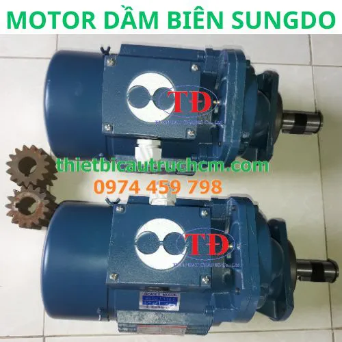 Motor dầm biên cầu trục hiệu Sungdo