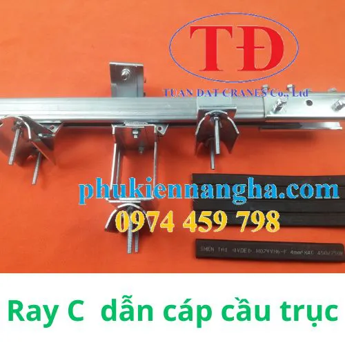 Ray C dẫn cáp điện cầu trục