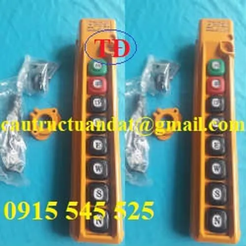 Remote cầu trục 6 nút điều khiển, 2 nút on off