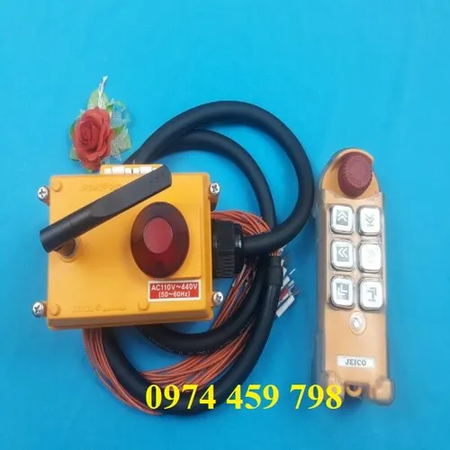Tay bấm điều khiển từ xa cầu trục Jeico Jremo 6KB
