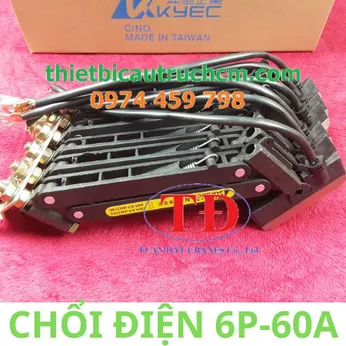 Bộ chổi quét điện cầu trục 6P 60A hiệu KYEC