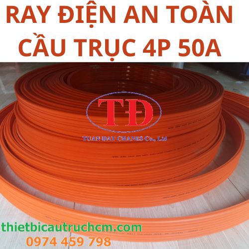 Ray dẫn điện cầu trục 4P 50A