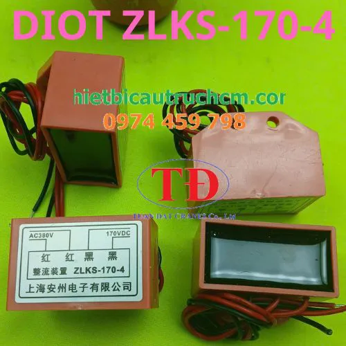 Diot thắng cầu trục vào 380v ra 170v ZlKS-170-4