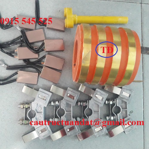 Bộ cổ góp điện dùng than rời Bộ cổ góp điện dùng than rời