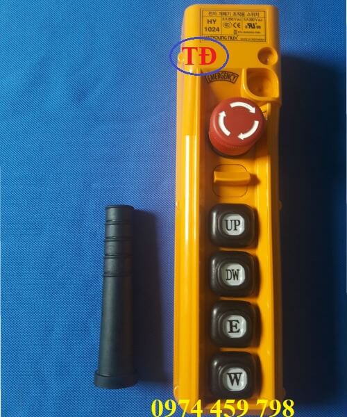Nút bấm điều khiển cầu trục 4 nút Nút bấm điều khiển cầu trục 4 nút