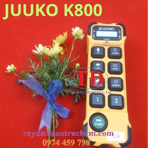 Điều khiển từ xa cầu trục Juuko K800 chính hãng