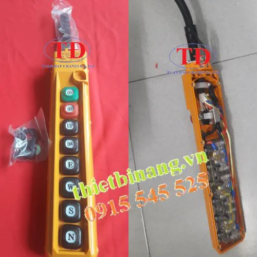 Nút bấm điều khiển cầu trục 6 nút