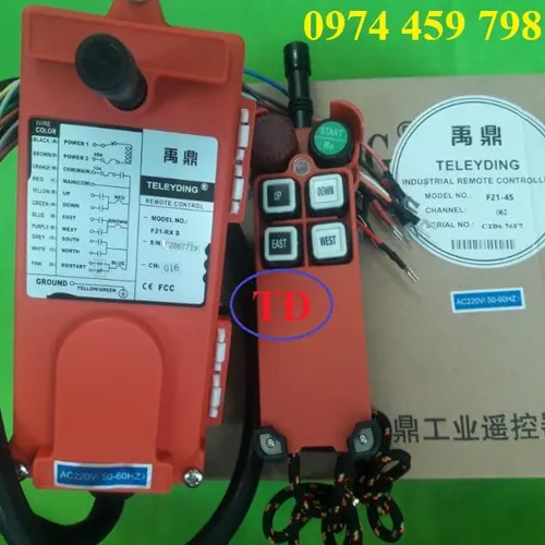 Điều khiển từ xa cầu trục 4 nút model F21-4S