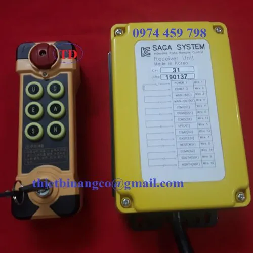 Điều khiển từ xa cầu trục hiệu Saga