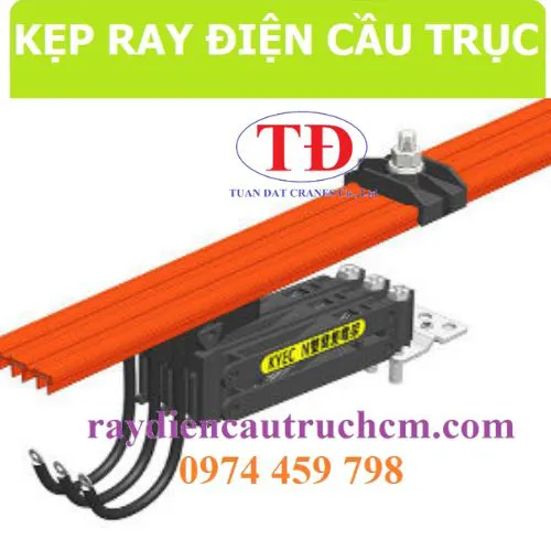Kẹp cố định ray điện 3P