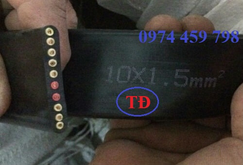 Cáp dẹt cầu trục 10Cx1.5 Cáp dẹt cầu trục 10Cx1.5