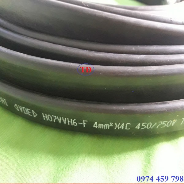 Cáp dẹt cầu trục 4Cx4.0 Cáp dẹt cầu trục 4Cx4.0