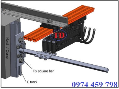 Chổi tiếp điện Kyec 3P 30A Chổi tiếp điện Kyec 3P 30A