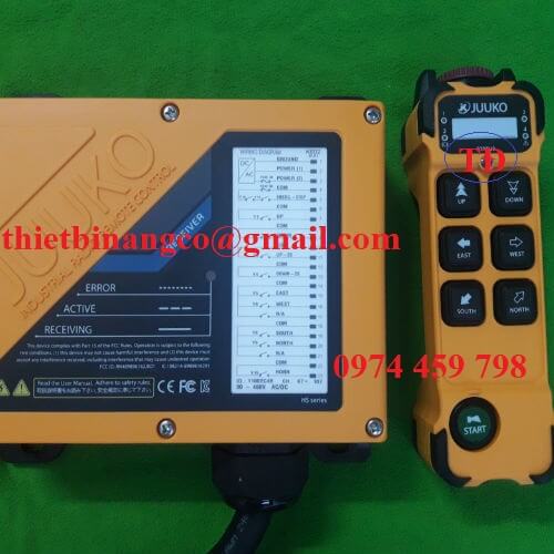 Điều khiển từ xa 2 cấp cho cầu trục K602 Điều khiển từ xa 2 cấp cho cầu trục K602