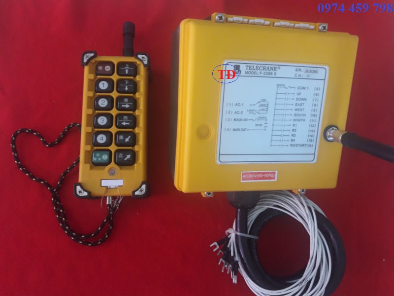 Điều khiển từ xa cầu trục Telecrance F23 BB Điều khiển từ xa cầu trục Telecrance F23 BB