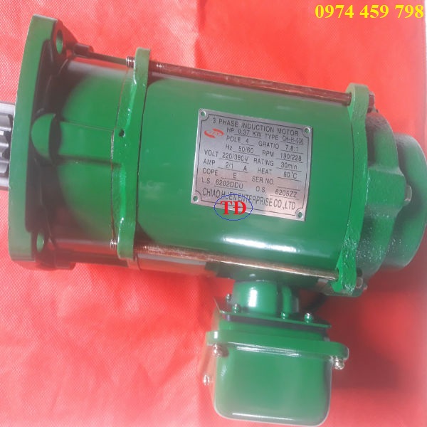 Motor dầm biên cầu trục 0.37 KW Motor dầm biên cầu trục 0.37 KW