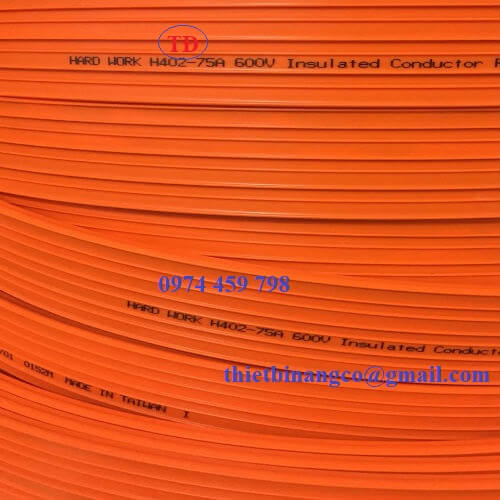 Ray điện an toàn 4P 75A cho cầu trục Ray điện an toàn 4P 75A cho cầu trục