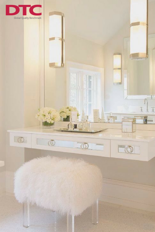 Thanh ray trượt ngăn kéo bàn trang điểm Thanh ray trượt ngăn kéo bàn trang điểm