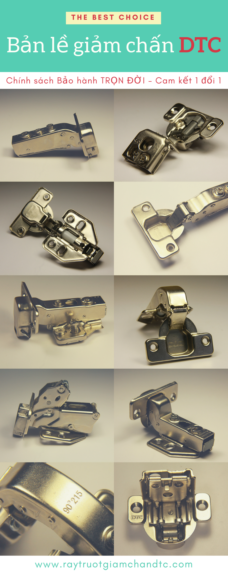 Bản lề giảm chấn DTC Bản lề giảm chấn DTC