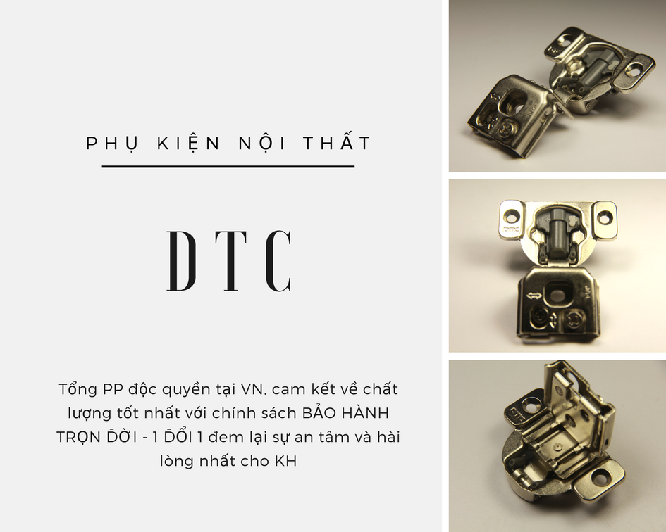 Bản lề tự đóng - Phân phối bản lề giảm chấn DTC Bản lề tự đóng - Phân phối bản lề giảm chấn DTC