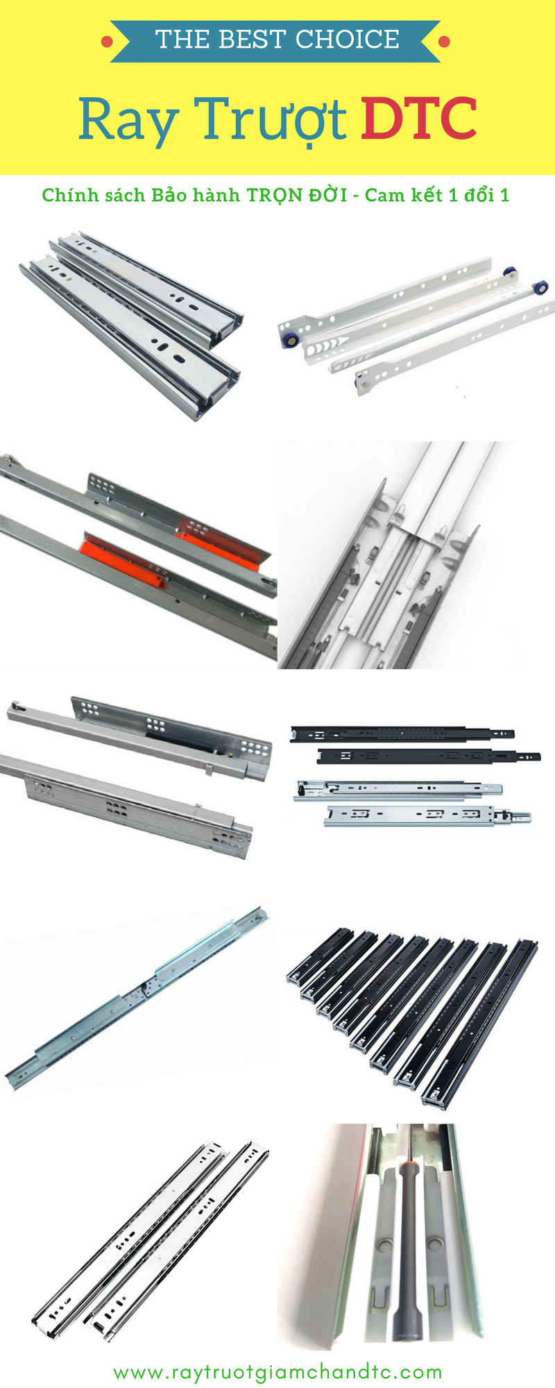 Thanh ray trượt giảm chấn - Ray Trượt DTC Thanh ray trượt giảm chấn - Ray Trượt DTC