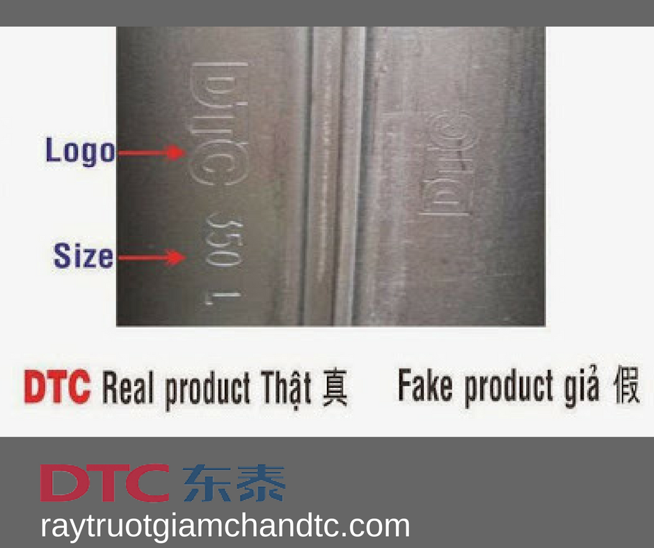 Các đặc điểm nhận biết Ray trượt âm DTC giảm chấn hàng thật và hàng giả Các đặc điểm nhận biết Ray trượt âm DTC giảm chấn hàng thật và hàng giả