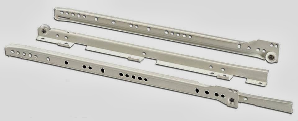 Ray trượt ngăn kéo - ray bánh xe nhựa Ray trượt ngăn kéo - ray bánh xe nhựa