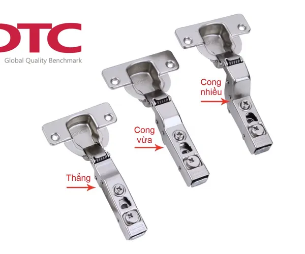 Bản lề DTC giảm chấn cong ít 40mm