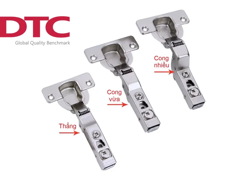 Bản lề DTC giảm chấn cong nhiều 40mm