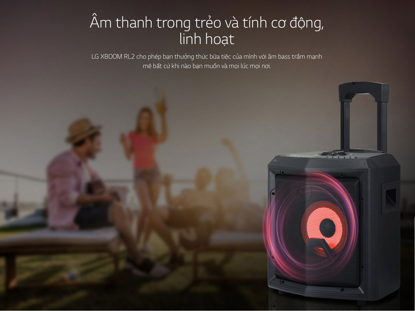 LOA KÉO KHÔNG DÂY CHÍNH HÃNG LG RL2 HÀN QUỐC