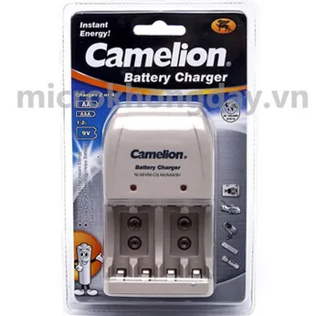 Bộ sạc pin tiểu đa năng sạc pin AA, AAA, 9V Camelion chính hãng