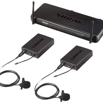 Micro không dây cài áo SHURE SVX188E/CVL Dual Bộ đôi. Hàng chính hãng USA