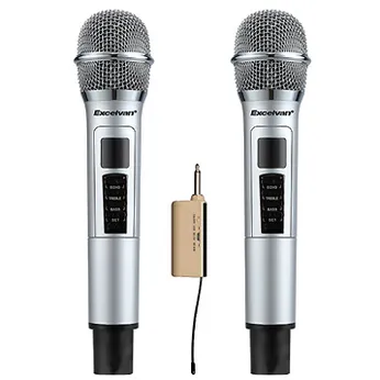 MICRO KHÔNG DÂY EXCELVAN K48 ĐA DỤNG BỘ 2 MIC CHÍNH HÃNG GIÁ RẺ