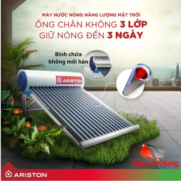Máy Năng Lượng Mặt Trời Ariston 160 Lít Eco2