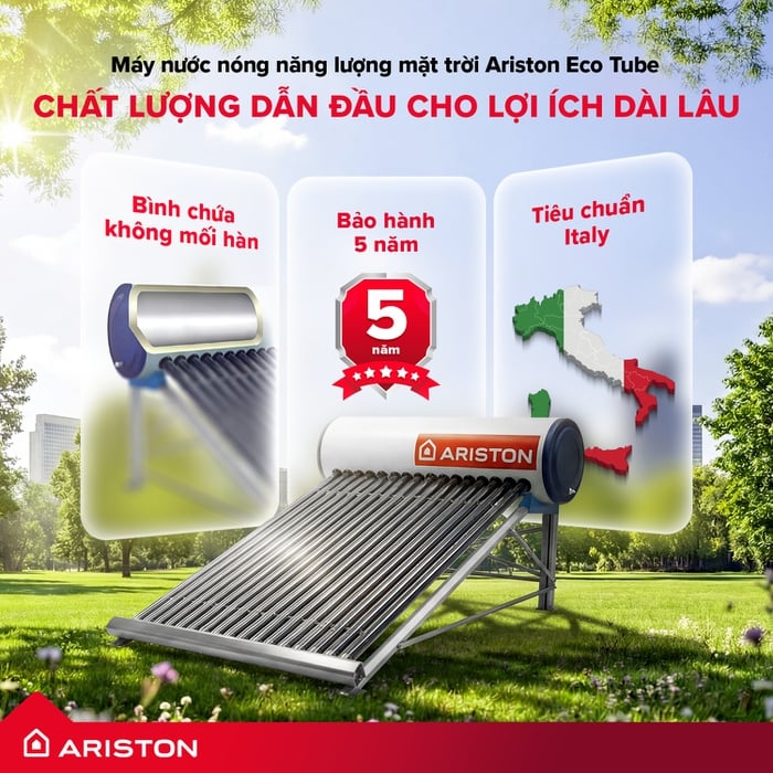 Máy Năng Lượng Mặt Trời Ariston 116 Lít Eco2