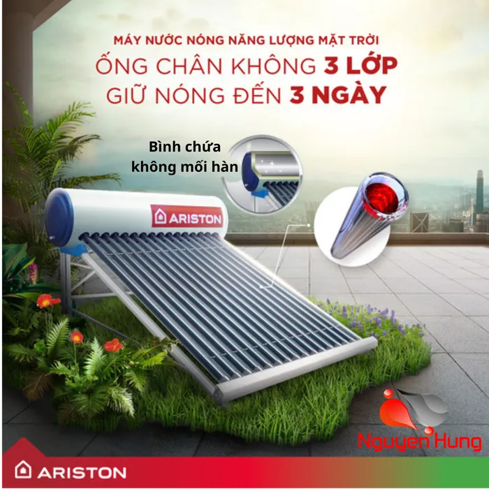Máy Năng Lượng Mặt Trời Ariston 300 Lít Eco2