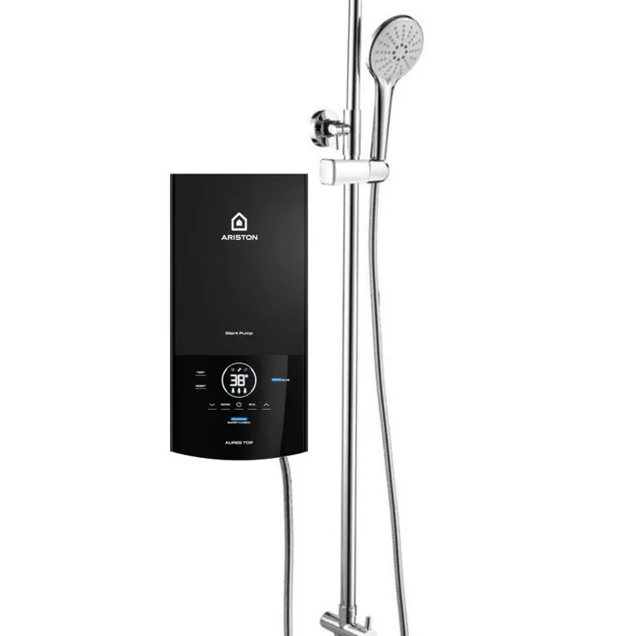 Máy nước nóng trực tiếp Ariston Aures Top 4.5P - Kèm sen cây
