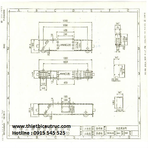Bánh xe dầm biên 1.2m Bánh xe dầm biên 1.2m