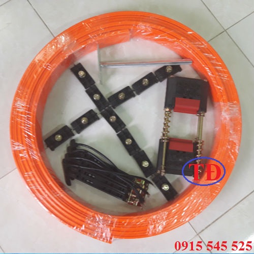 Hình ảnh căng ray điện an toàn 4P Hình ảnh căng ray điện an toàn 4P