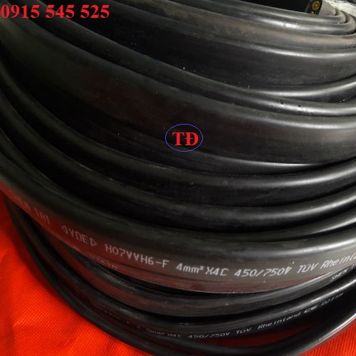 Cáp dẹp cầu trục 4C x 4.0 mm2 Cáp dẹp cầu trục 4C x 4.0 mm2